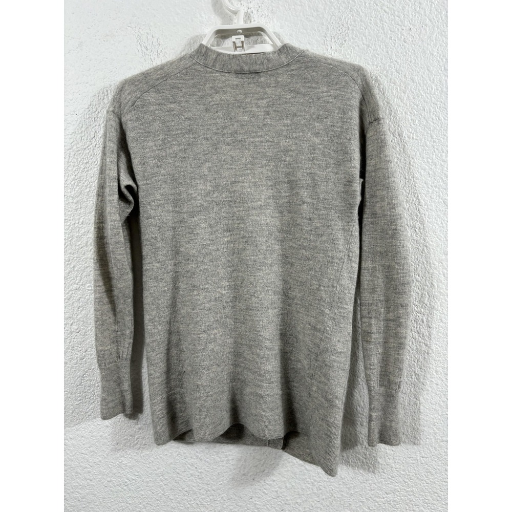 J.Crew Collection Cardigan Sweater Womens XS Gray Italian Cashmere V Neck C2377 - Picture 8 of 9